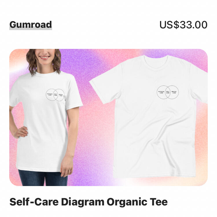 Self-Care Diagram Organic Tee